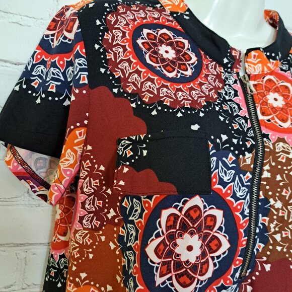 Zennilo Mandala Print Top Blouse Size Small - Picture 5 of 7